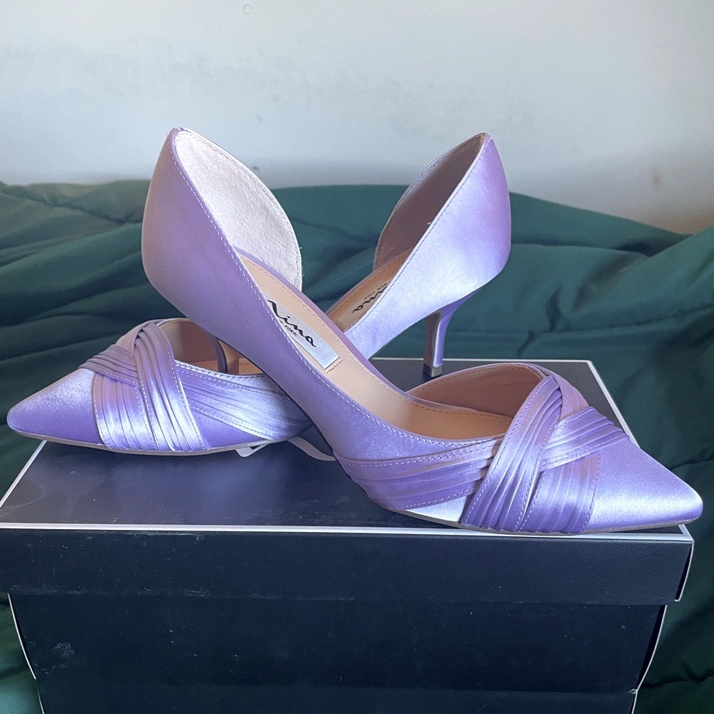 Nina Satin Blakely Heel